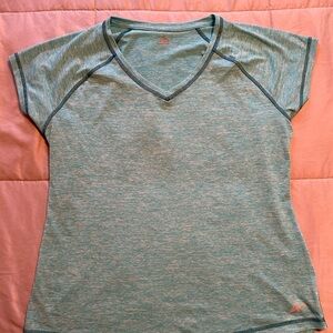 Athletech Women's Short Sleeve V-Neck Top - Teal